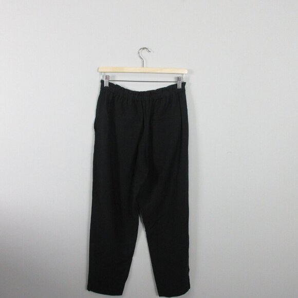 Club Monaco Dress Pants Trousers Women 4 Black Straight Leg High Rise Casual 306 - Picture 2 of 9